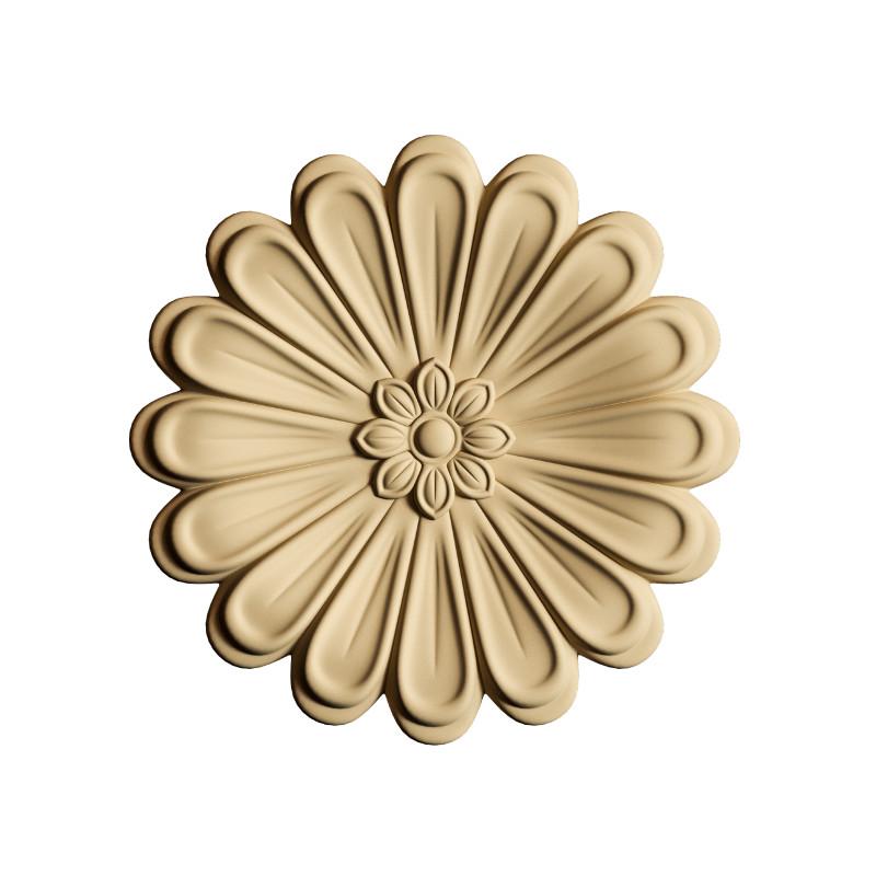 Holz Ornament - Blume 3., 7cm - Bastelschachtel - Holz Ornament - Blume 3., 7cm