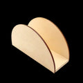 Holz Serviettenhalter - bogig - Bastelschachtel