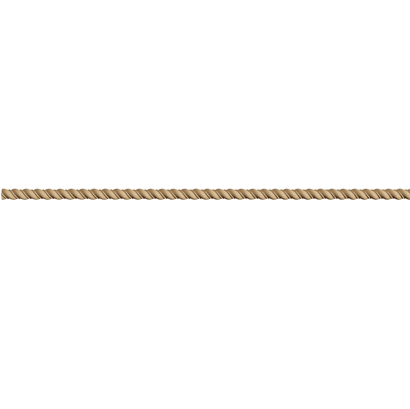Holz Streifen - Gedrehtes Seil 1,6x100cm - Bastelschachtel
