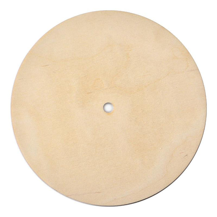 Holz Uhrblatt, rund 20cm
