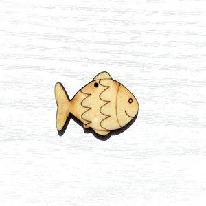 Holzfigur - Fisch Goldie, klein - Bastelschachtel - Holzfigur - Fisch Goldie, klein