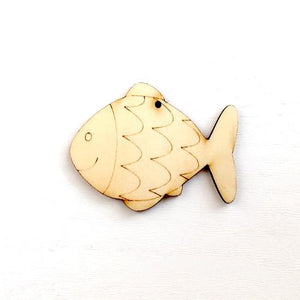 Holzfigur - Fisch Goldie - Bastelschachtel - Holzfigur - Fisch Goldie