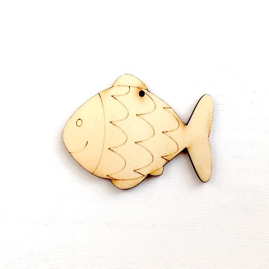 Holzfigur - Fisch Goldie