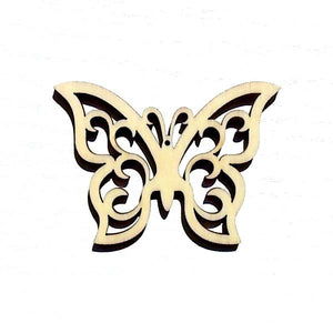 Holzfigur - Schmetterling Filigran - Bastelschachtel - Holzfigur - Schmetterling Filigran