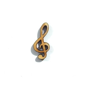 Holzfigur - Violin Schlüssel, klein - Bastelschachtel - Holzfigur - Violin Schlüssel, klein