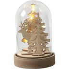 Holzfiguren Set - Wald mit Hirsch - Bastelschachtel