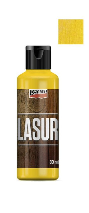 Holzlasur für Innenbereich 80ml - gelb - Bastelschachtel - Holzlasur für Innenbereich 80ml - gelb Pentart Farbe