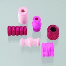 Holzperlen Farb-Formen-Mix 3., pinkmix - Bastelschachtel - Holzperlen Farb-Formen-Mix 3., pinkmix