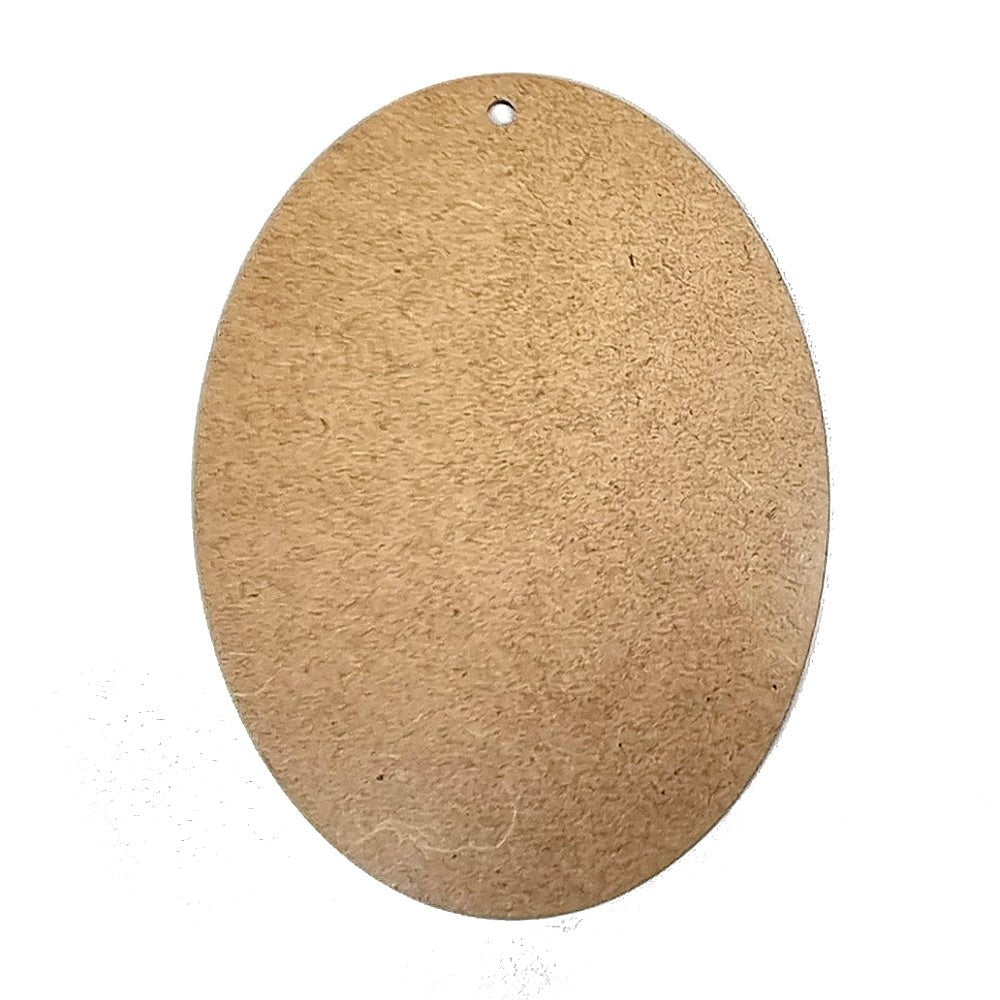 MDF Holzplatte oval 12x16cm - Bastelschachtel - MDF Holzplatte oval 12x16cm