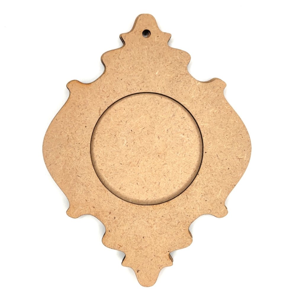 MDF Holzrahmen ornament, groß - Bastelschachtel - MDF Holzrahmen ornament, groß