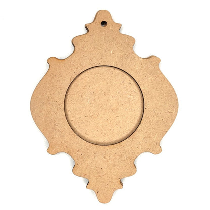 MDF Holzrahmen ornament, groß - Bastelschachtel - MDF Holzrahmen ornament, groß