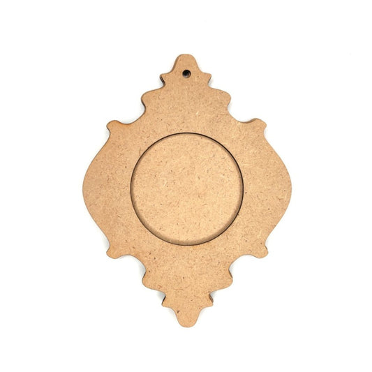 MDF Holzrahmen ornament, klein - Bastelschachtel - MDF Holzrahmen ornament, klein
