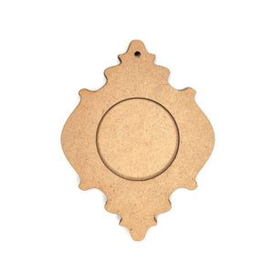 MDF Holzrahmen ornament, klein - Bastelschachtel - MDF Holzrahmen ornament, klein