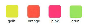 Konturenfarbe neon 20ml - orange - Bastelschachtel - Konturenfarbe neon 20ml - orange