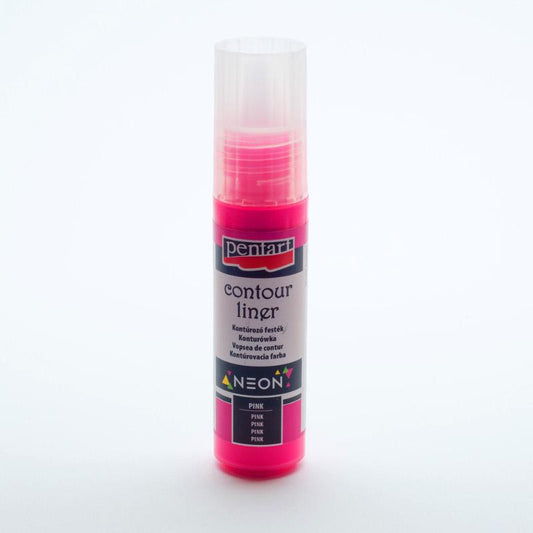 Konturenfarbe neon 20ml - pink - Bastelschachtel - Konturenfarbe neon 20ml - pink Pentart Farbe