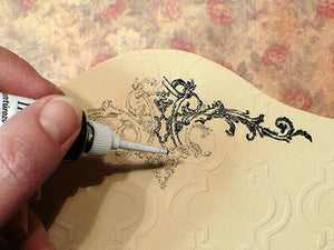 Pentart Konturenfarbe universell - gold glitter - Bastelschachtel - Pentart Konturenfarbe universell - gold glitter