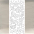 Konturensticker - Butterfly silber - Bastelschachtel