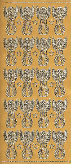 Konturensticker - Engel, gold - Bastelschachtel - Konturensticker - Engel, gold