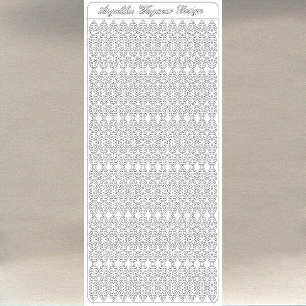 Konturensticker - Oriental Streifen silber - Bastelschachtel