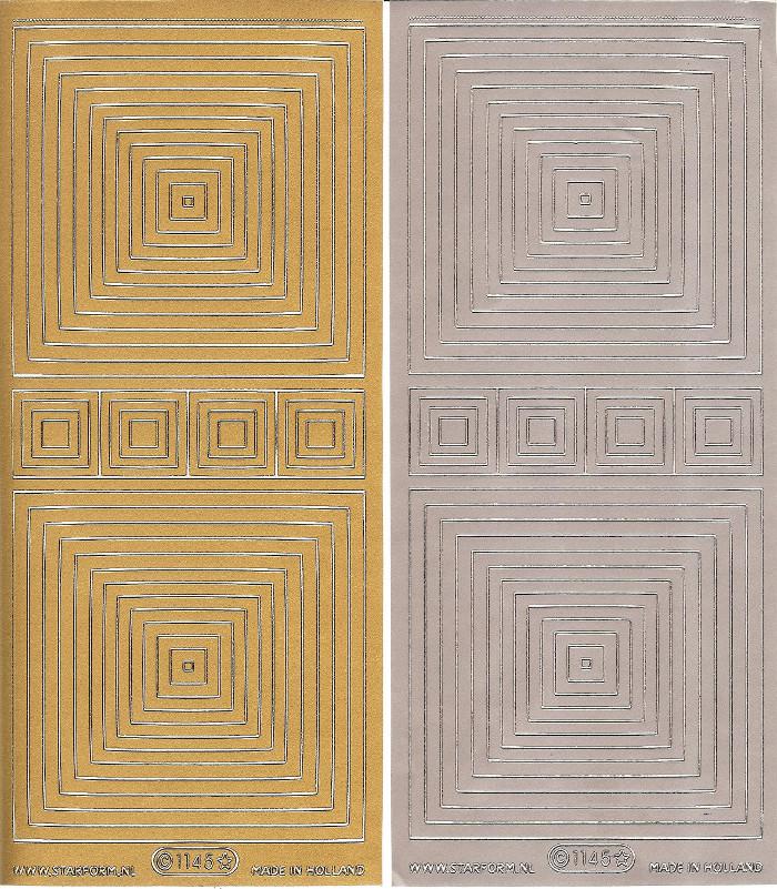 Konturensticker - Rahmen, quadrat - Bastelschachtel