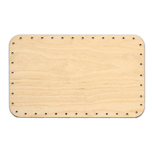 Korbboden eckig, 16x26cm für Peddigrohr 3mm - Bastelschachtel - Korbboden eckig, 16x26cm für Peddigrohr 3mm