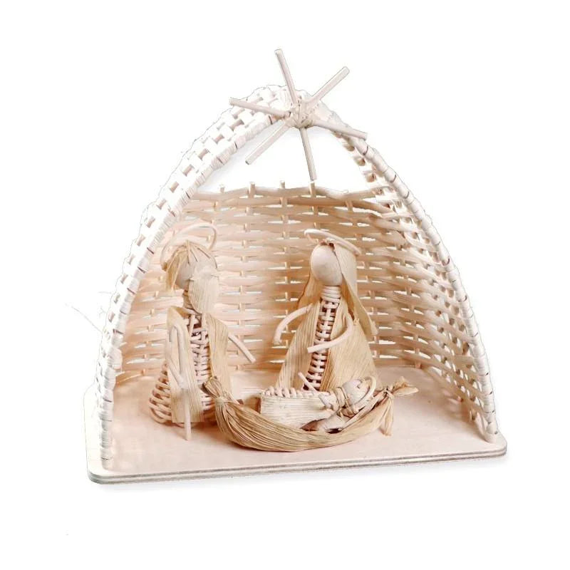 Korbboden eckig, 22x14cm für Betlehem - Bastelschachtel