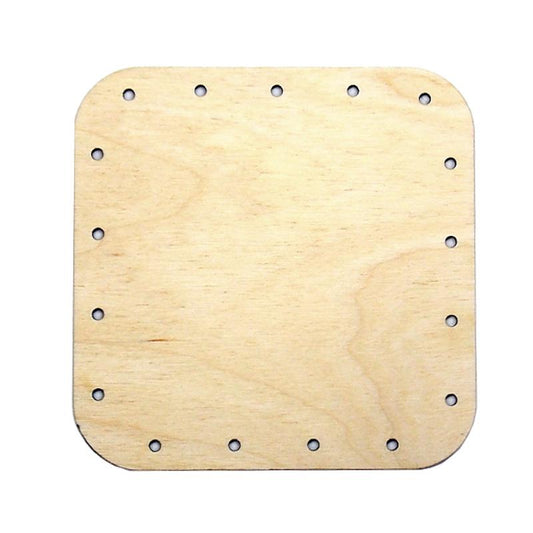 Korbboden Quadrat, 9x9cm für Peddigrohr 2mm - Bastelschachtel - Korbboden Quadrat, 9x9cm für Peddigrohr 2mm