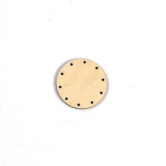Korbboden rund, Ø 5cm für Peddigrohr 2mm - Bastelschachtel - Korbboden rund, Ø 5cm für Peddigrohr 2mm