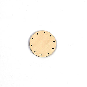 Korbboden rund, Ø 5cm für Peddigrohr 2mm - Bastelschachtel - Korbboden rund, Ø 5cm für Peddigrohr 2mm