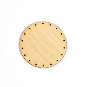 Korbboden rund, Ø 9cm für Peddigrohr 2mm - Bastelschachtel - Korbboden rund, Ø 9cm für Peddigrohr 2mm