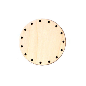 Korbboden rund, Ø 9cm für Peddigrohr 3mm - Bastelschachtel - Korbboden rund, Ø 9cm für Peddigrohr 3mm