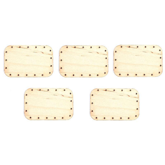 Korbboden Set eckig, 11x7cm für Peddigrohr 3mm, 5St. - Bastelschachtel - Korbboden Set eckig, 11x7cm für Peddigrohr 3mm, 5St.