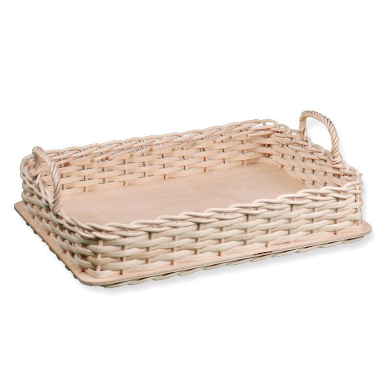 Korbboden Set Eckig, 16x26cm für Peddigrohr 3mm - 10St. - Bastelschachtel