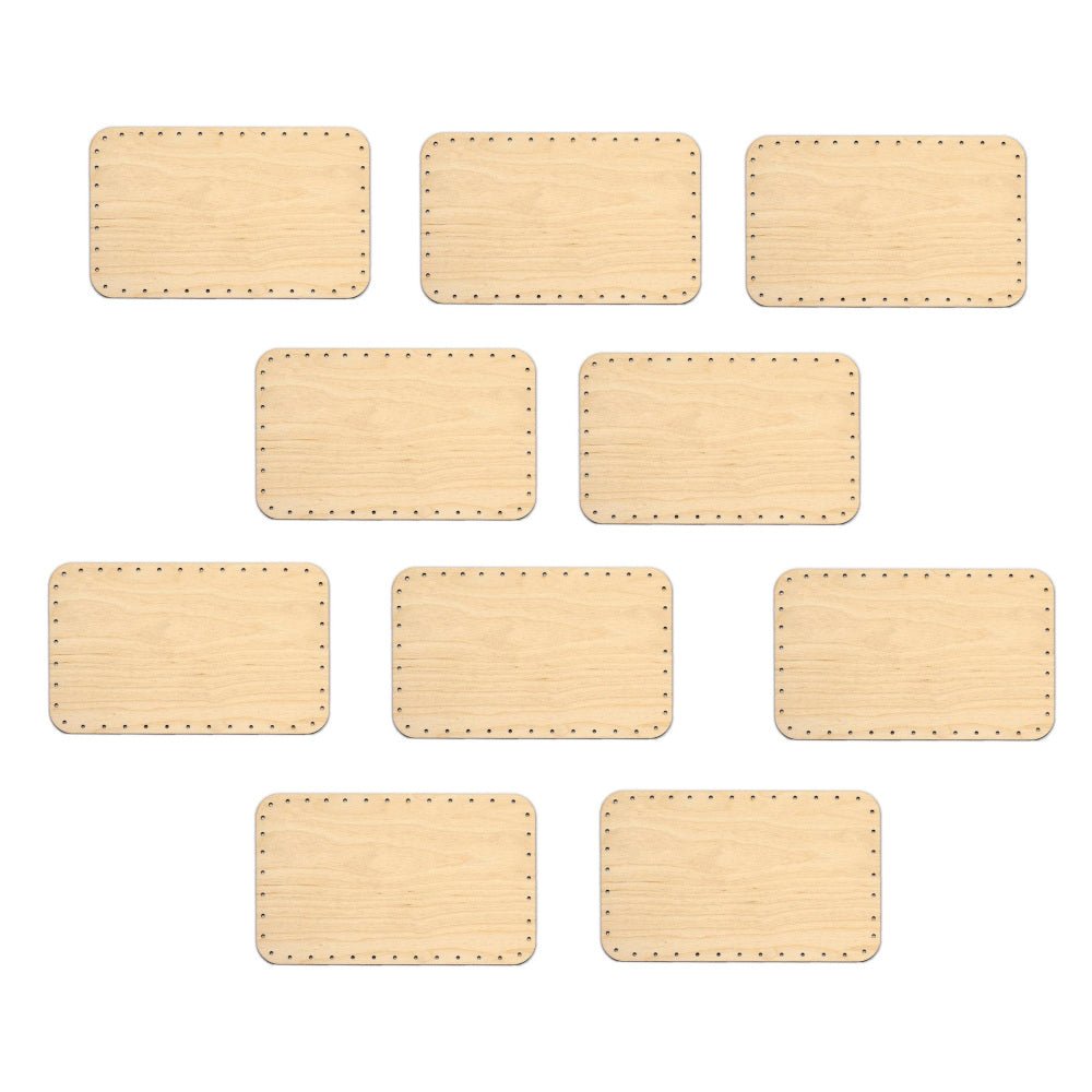 Korbboden Set Eckig, 16x26cm für Peddigrohr 3mm - 10St. - Bastelschachtel