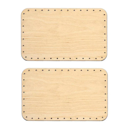 Korbboden Set eckig, 16x26cm für Peddigrohr 3mm, 2St. - Bastelschachtel