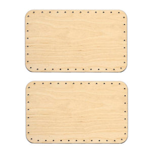 Korbboden Set eckig, 16x26cm für Peddigrohr 3mm, 2St. - Bastelschachtel - Korbboden Set eckig, 16x26cm für Peddigrohr 3mm, 2St.