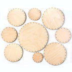 Korbboden Set rund, groß - für Peddigrohr 2mm - Bastelschachtel