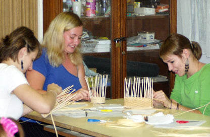 Korbboden Set rund, groß - für Peddigrohr 3mm - Bastelschachtel - Korbboden Set rund, groß - für Peddigrohr 3mm