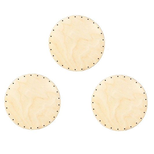 Korbboden Set rund, Ø 21cm für Peddigrohr 3mm - 3St. - Bastelschachtel - Korbboden Set rund, Ø 21cm für Peddigrohr 3mm - 3St.