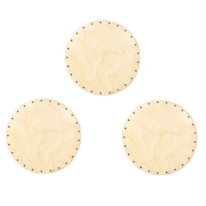Korbboden Set rund, Ø 21cm für Peddigrohr 3mm - 3St. - Bastelschachtel - Korbboden Set rund, Ø 21cm für Peddigrohr 3mm - 3St.