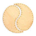 Korbboden Set yin-yang für Peddigrohr 2mm, 2 Paar - Bastelschachtel