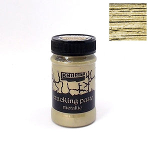 Krakelierpaste metallic 100ml - antikgold - Bastelschachtel - Krakelierpaste metallic 100ml - antikgold