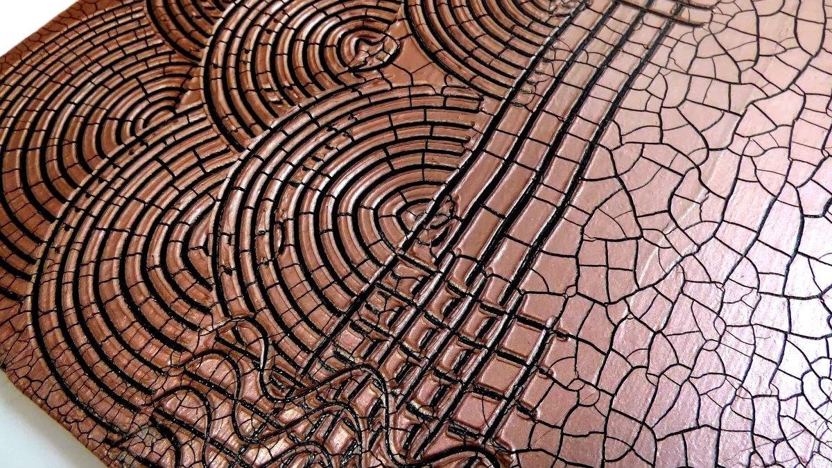 Krakelierpaste metallic 100ml - rosegold - Bastelschachtel