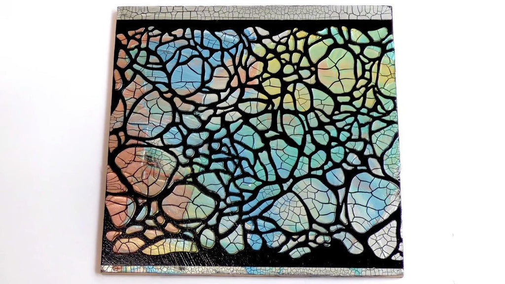 Krakelierpaste metallic 100ml - silberblau - Bastelschachtel