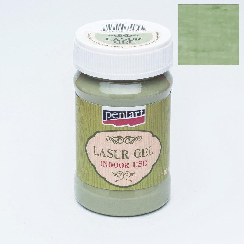 Pentart Lasurgel für Innenbereich 100ml - country grün - Bastelschachtel - Pentart Lasurgel für Innenbereich 100ml - country grün