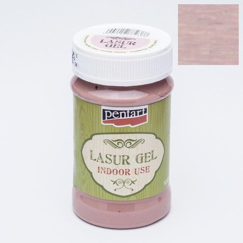 Pentart Lasurgel für Innenbereich 100ml - country rosa - Bastelschachtel - Pentart Lasurgel für Innenbereich 100ml - country rosa