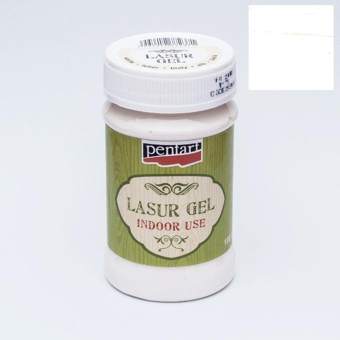 Pentart Lasurgel für Innenbereich 100ml - weiß