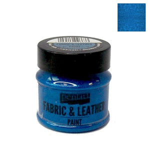 Pentart Textil- und Lederfarbe 50ml - glitter blau - Bastelschachtel - Pentart Textil- und Lederfarbe 50ml - glitter blau