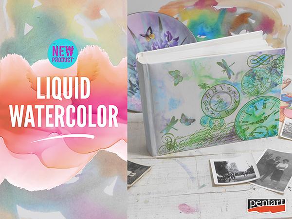 Liquid watercolor 20ml - apfelgrün - Bastelschachtel - Liquid watercolor 20ml - apfelgrün