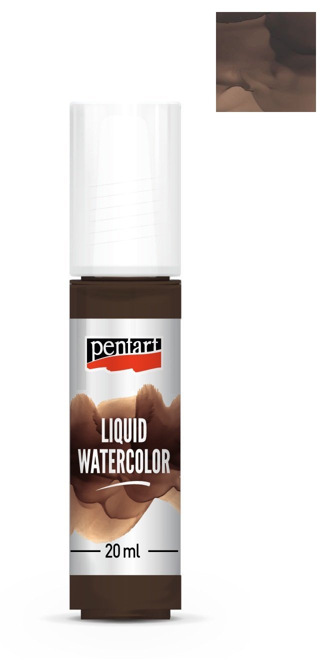 Pentart Liquid watercolor 20ml - braun